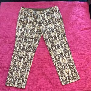 Robert Graham cropped cotton pants, size 16